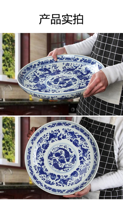 Imperial Blue: Porcelain Serving Plates