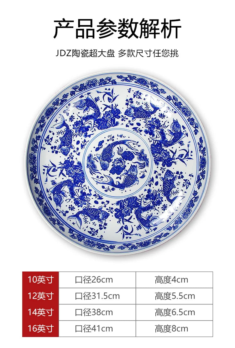 Imperial Blue: Porcelain Serving Plates