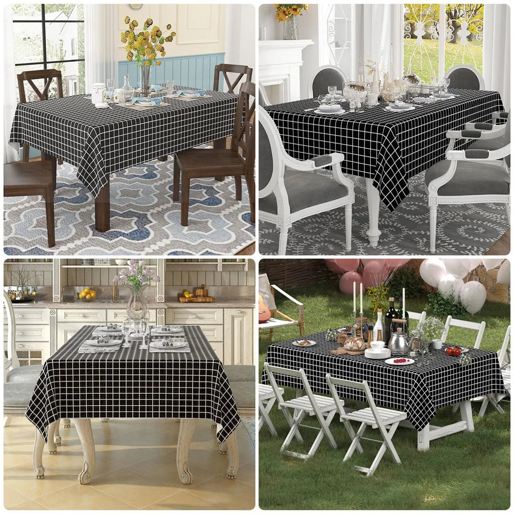 PlaidGuard: Waterproof Stain-Proof Tablecloth