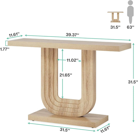 GeoFarm: Narrow Farmhouse Console Table