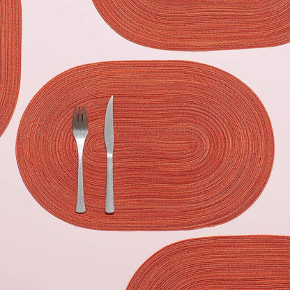 WeaveCharm: Oval Braided Placemat Set