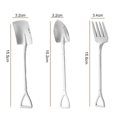 DeliShovel: Creative Stainless Steel Fruit Forks