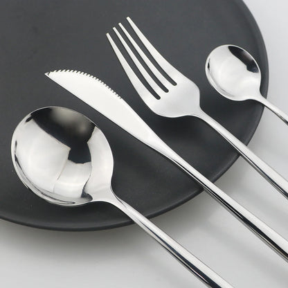 EclipseGold: Black Handle Cutlery