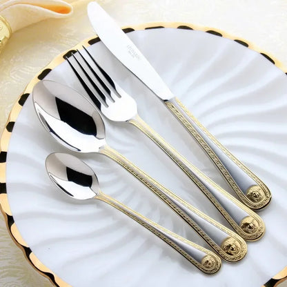 RegalGilt: Vintage Gold-Plated Cutlery Set