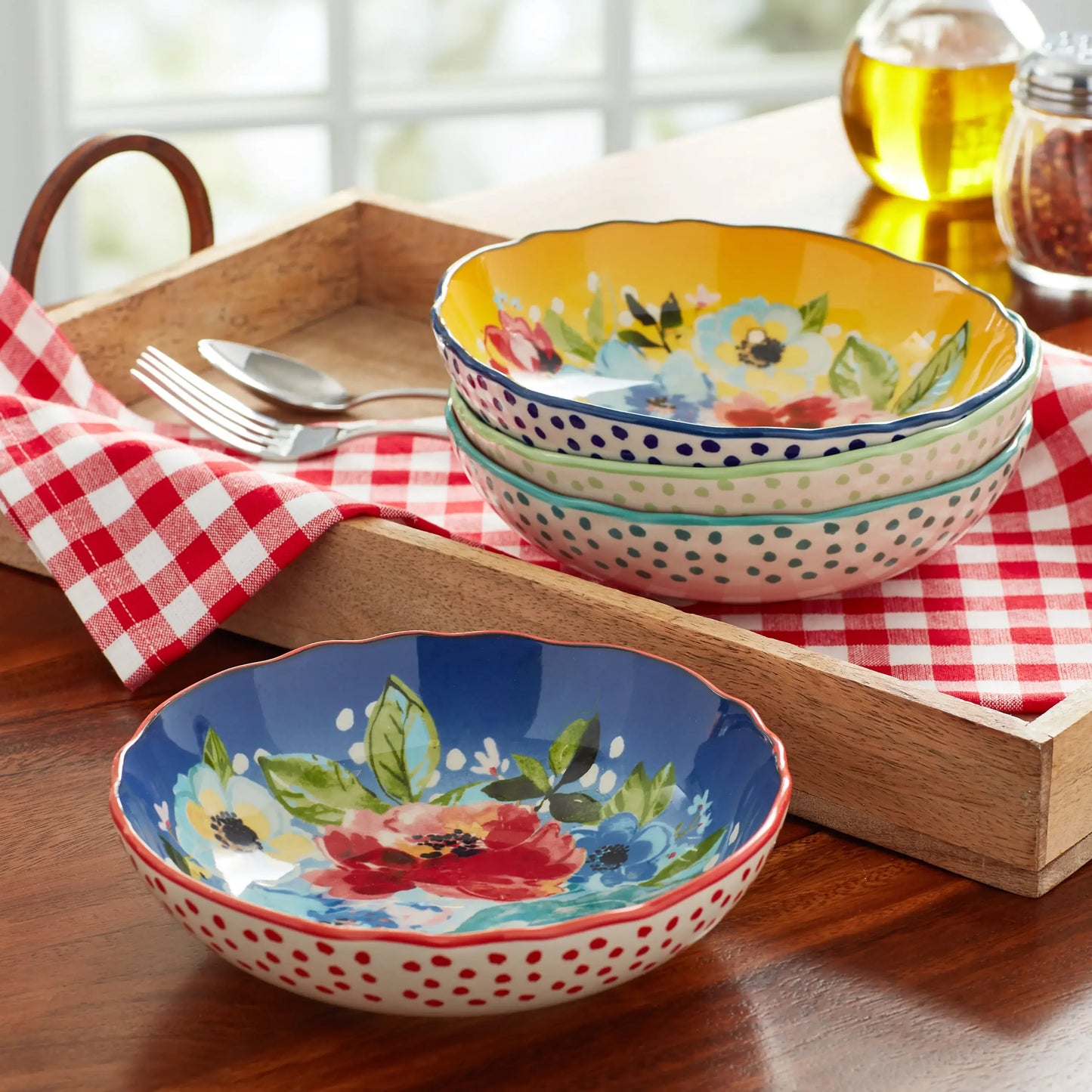 HarmonyBowl: 4-Piece Pasta Set