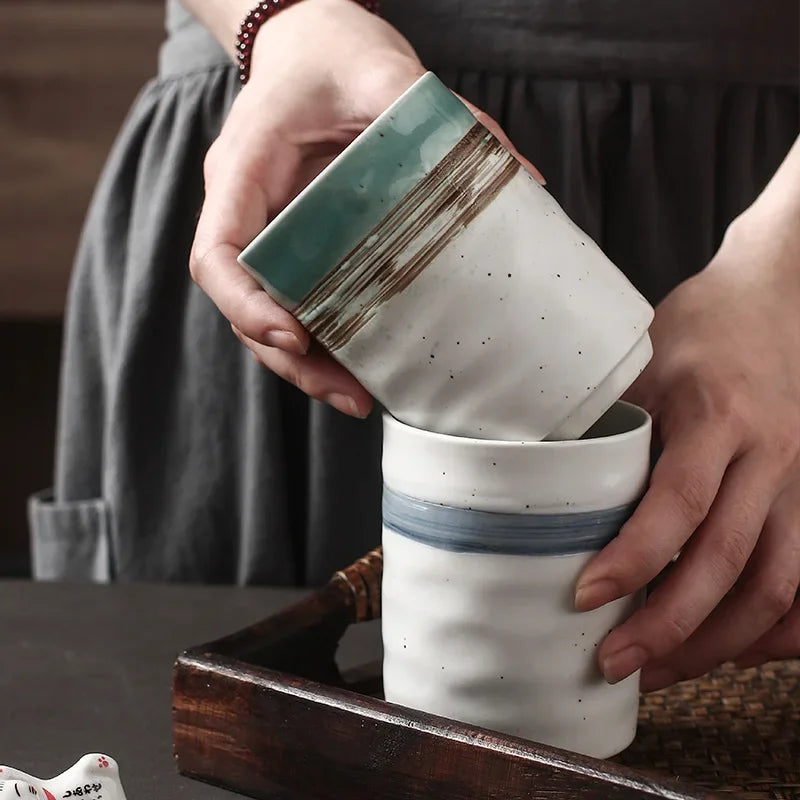 ZenFlow: Japanese-Style Ceramic Water Cup