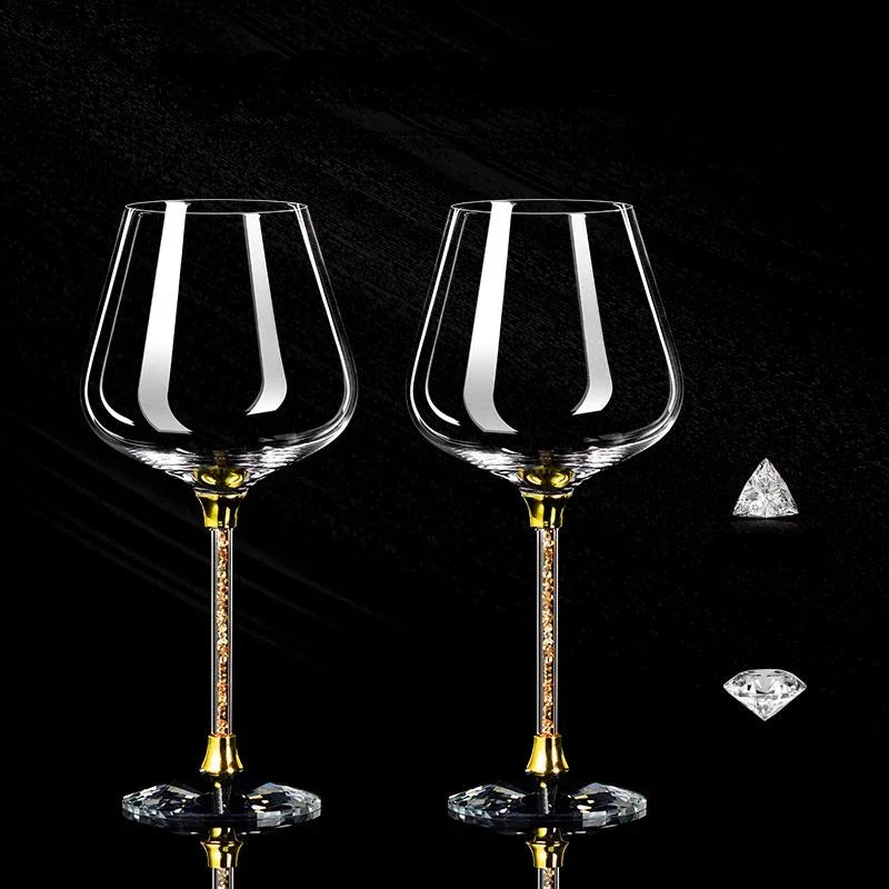 CrystalEuphoria: Luxury Wine & Champagne Glass Set