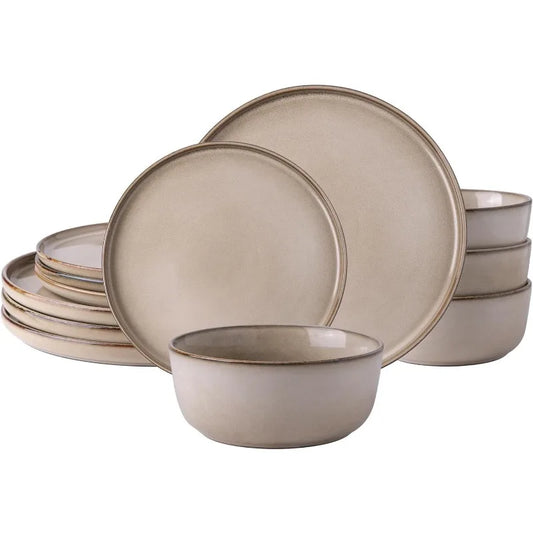 EnduraGlow: AmorArc Stoneware Dinnerware Set