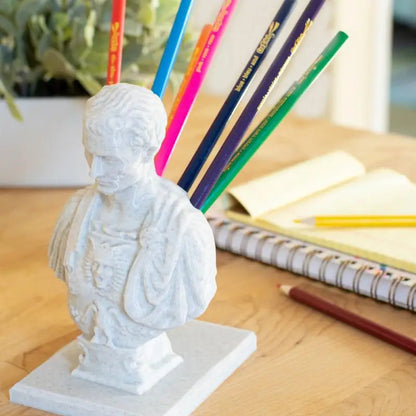 CaesarQuill: Julius Caesar Bust Pen Holder