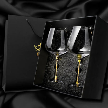 CrystalEuphoria: Luxury Wine & Champagne Glass Set