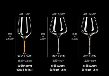 CrystalEuphoria: Luxury Wine & Champagne Glass Set