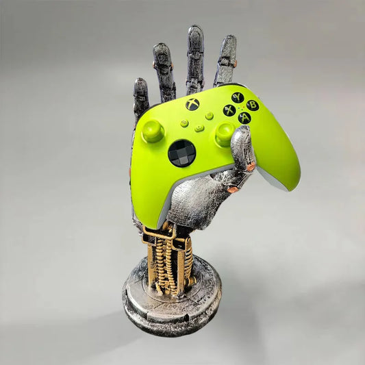 NeoGrip: Cyberpunk Robotic Arm Controller Stand