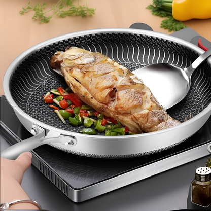 Stainless Steel Wok Pan Double-sided